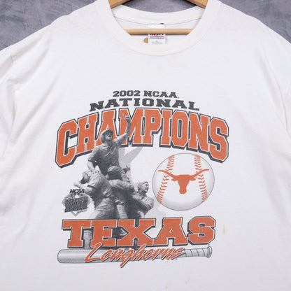 2002 White Texas Longhorns NCAA National Champions Shirt 5761