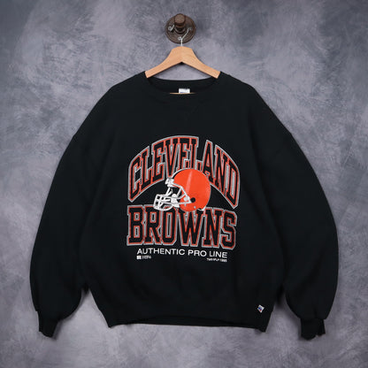 1995 Black Cleveland Browns Crewneck Sweatshirt 6458