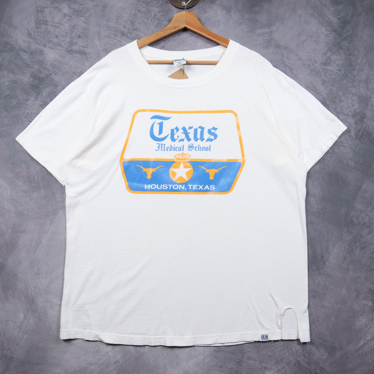 90s White Texas Medical School Houston Shirt 5743