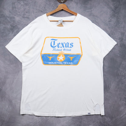 90s White Texas Medical School Houston Shirt 5743
