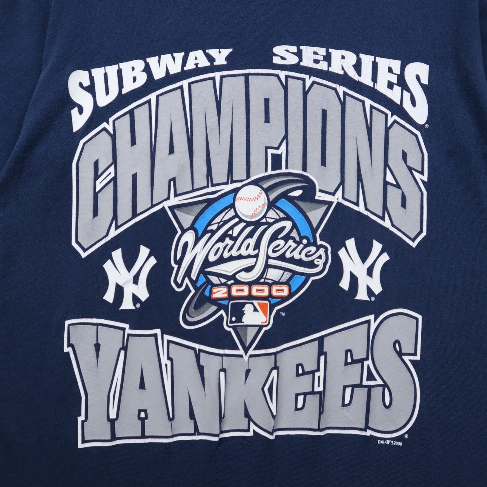 2000 Navy New York Yankees Subway Series Champions Shirt 5593
