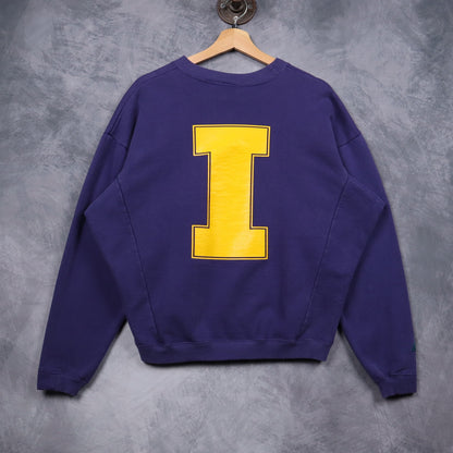 90s Purple Nike ACG UC Irvine Track And Field Cross Country Crewneck Sweatshirt 5105