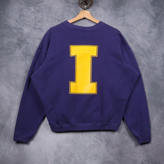 90s Purple Nike ACG UC Irvine Track And Field Cross Country Crewneck Sweatshirt 5105