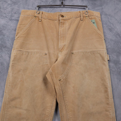 90s Tan Carhartt Double Knee Carpenter Pants 5037