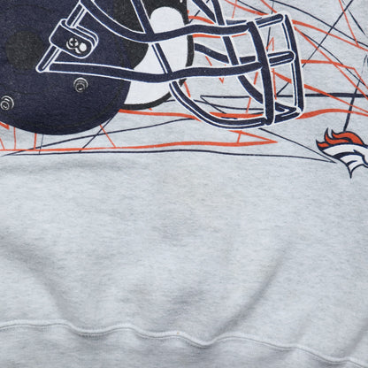 90s Grey Denver Broncos Crewneck Sweatshirt 6477