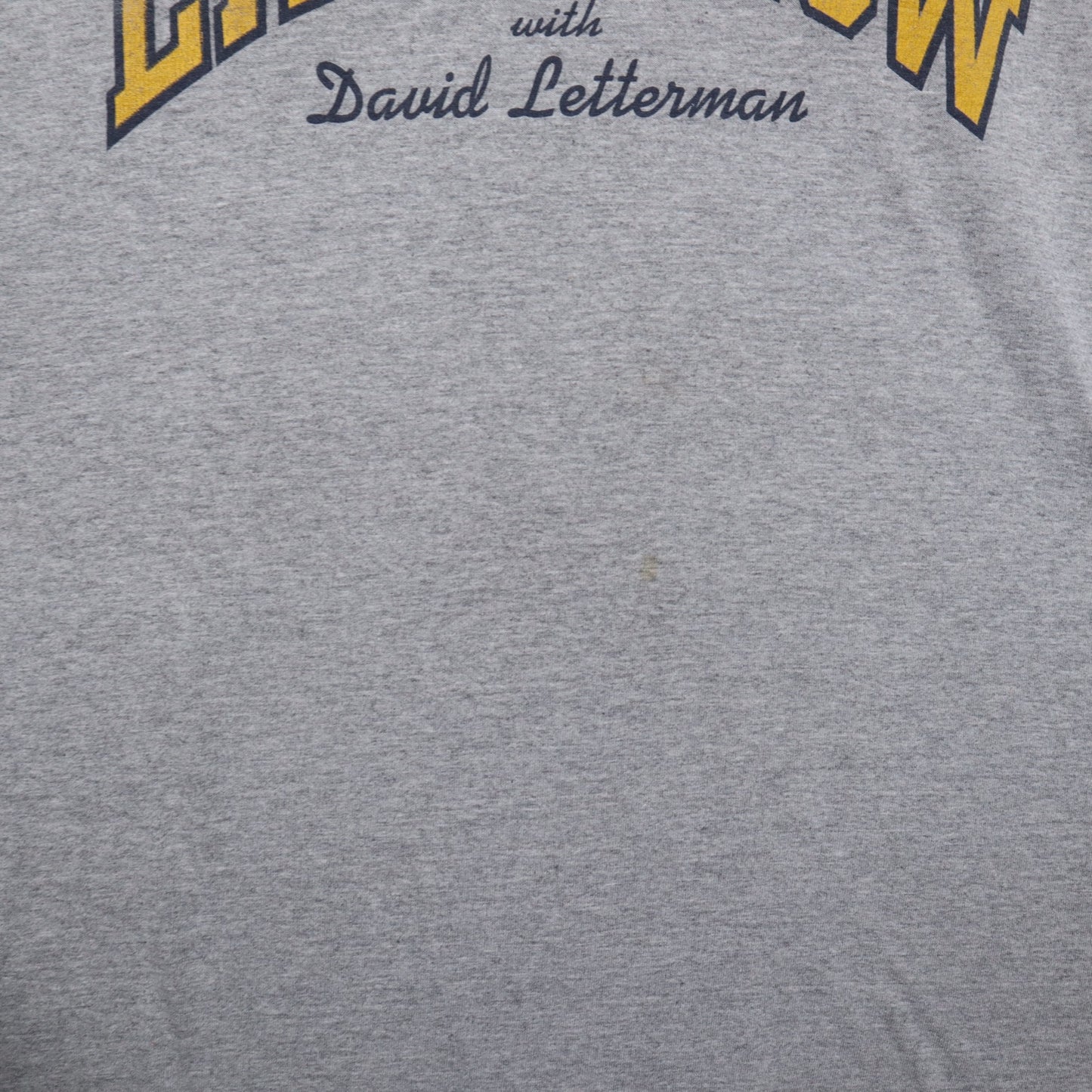 90s Heather Gray Late Show With David Letterman Champion Shirt 5383