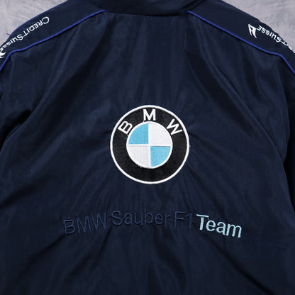 00s Navy Blue BMW Sauber F1 Team Petronas Racing Jacket 7350