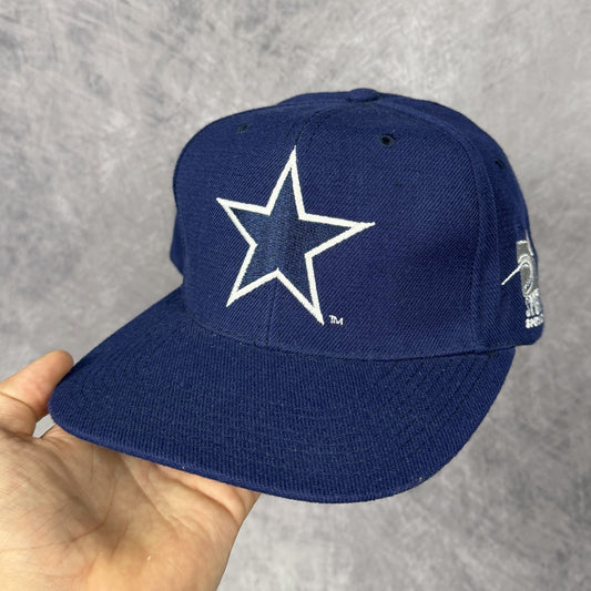 90s Navy Blue Dallas Cowboys Sports Specialties Plain Logo Snapback Hat 6857