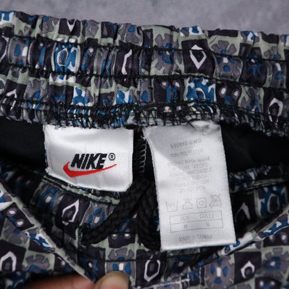 90s Blue Multi Nike Geometric Print Shorts 5201
