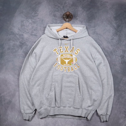 2006 Grey Nike Texas Longhorns Football Rose Bowl Hoodie 5625