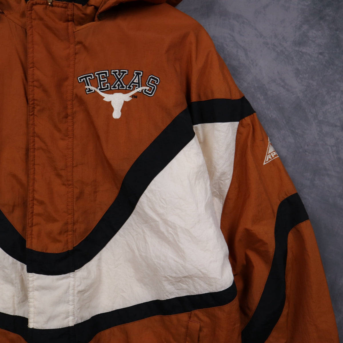 90s Burnt Orange Texas Longhorns Apex One Hooded Jacket 5930