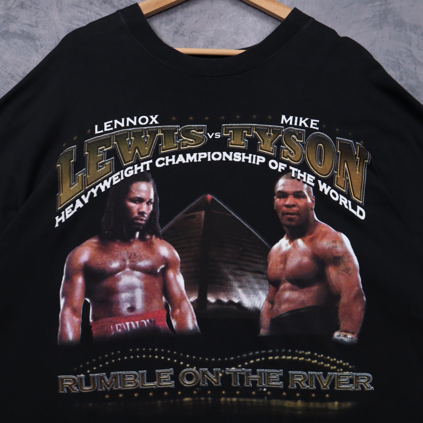 2002 Black Lewis vs Tyson Rumble On The River Shirt 4914