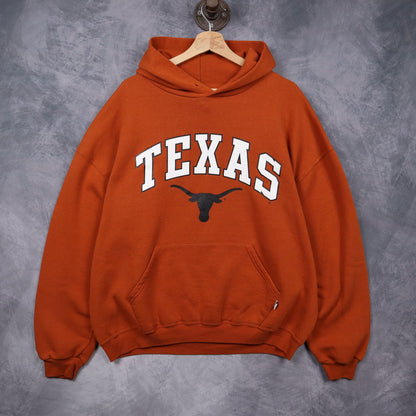 00s Burnt Orange Texas Longhorns Hoodie 5654