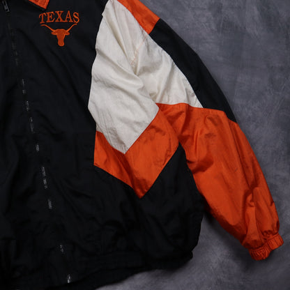 90s Black Texas Longhorns Windbreaker Jacket 5946