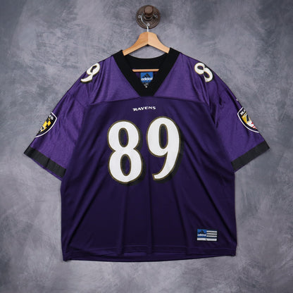 90s Purple Baltimore Ravens Taylor #89 Adidas Jersey 6568
