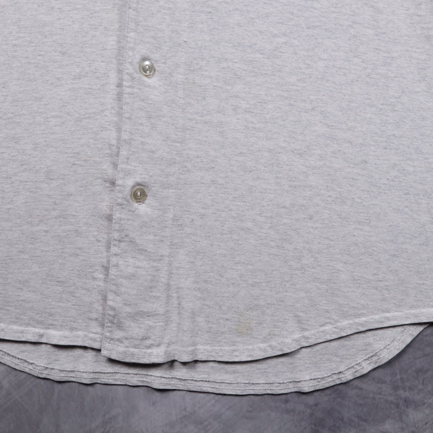 90s Heather Grey New York Yankees Majestic Button Up Jersey 5352