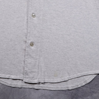 90s Heather Grey New York Yankees Majestic Button Up Jersey 5352