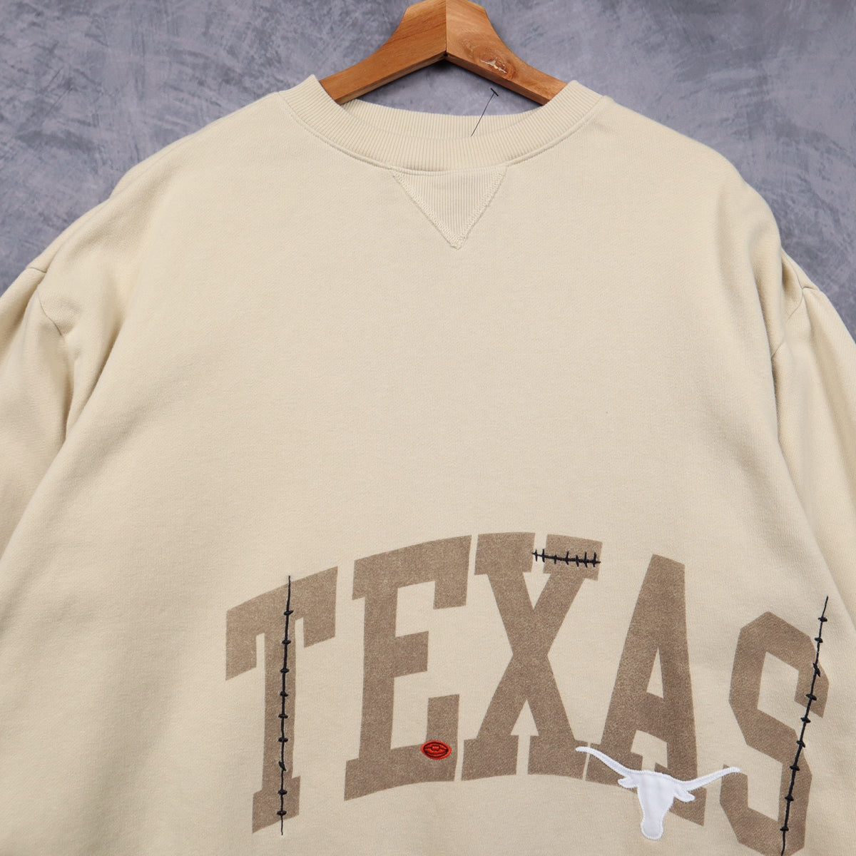 Early 00s Cream Texas Longhorns Cactus Jack Mitchell & Ness Crewneck Sweatshirt 5721