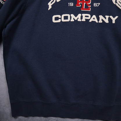 00s Navy Blue Polo Jeans Co Embroidered Crewneck Sweatshirt 4716