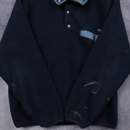 90s Navy Blue Patagonia Synchilla Snap T Fleece 5079