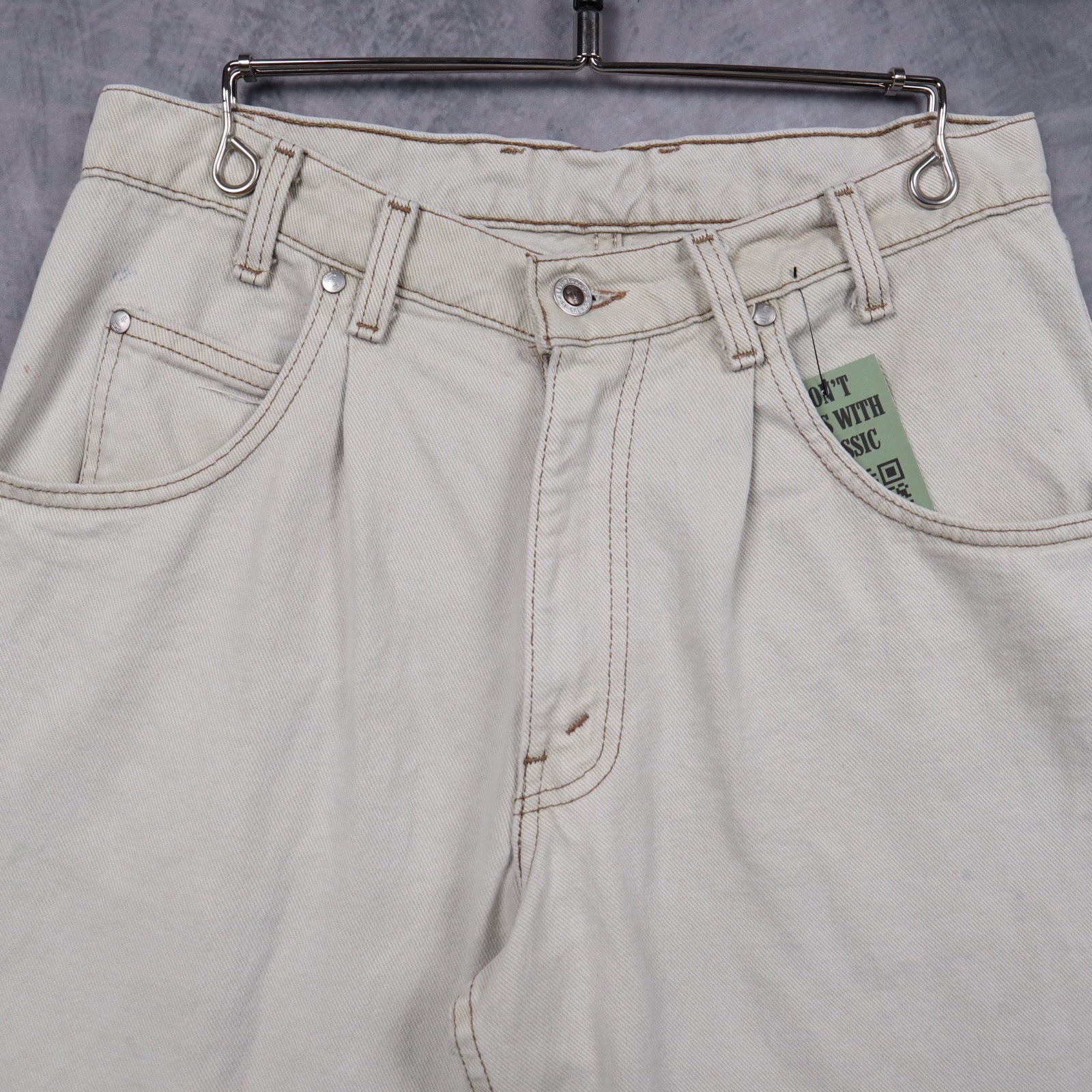 90s Cream Levi's Denim Shorts 5175