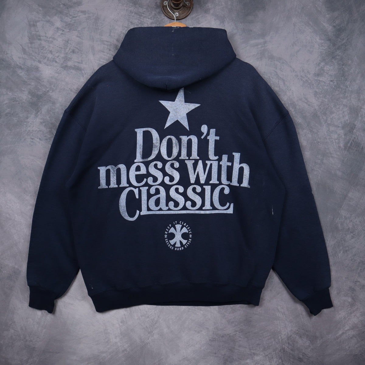 90s Navy Blue University of Texas Longhorns Hoodie 5672