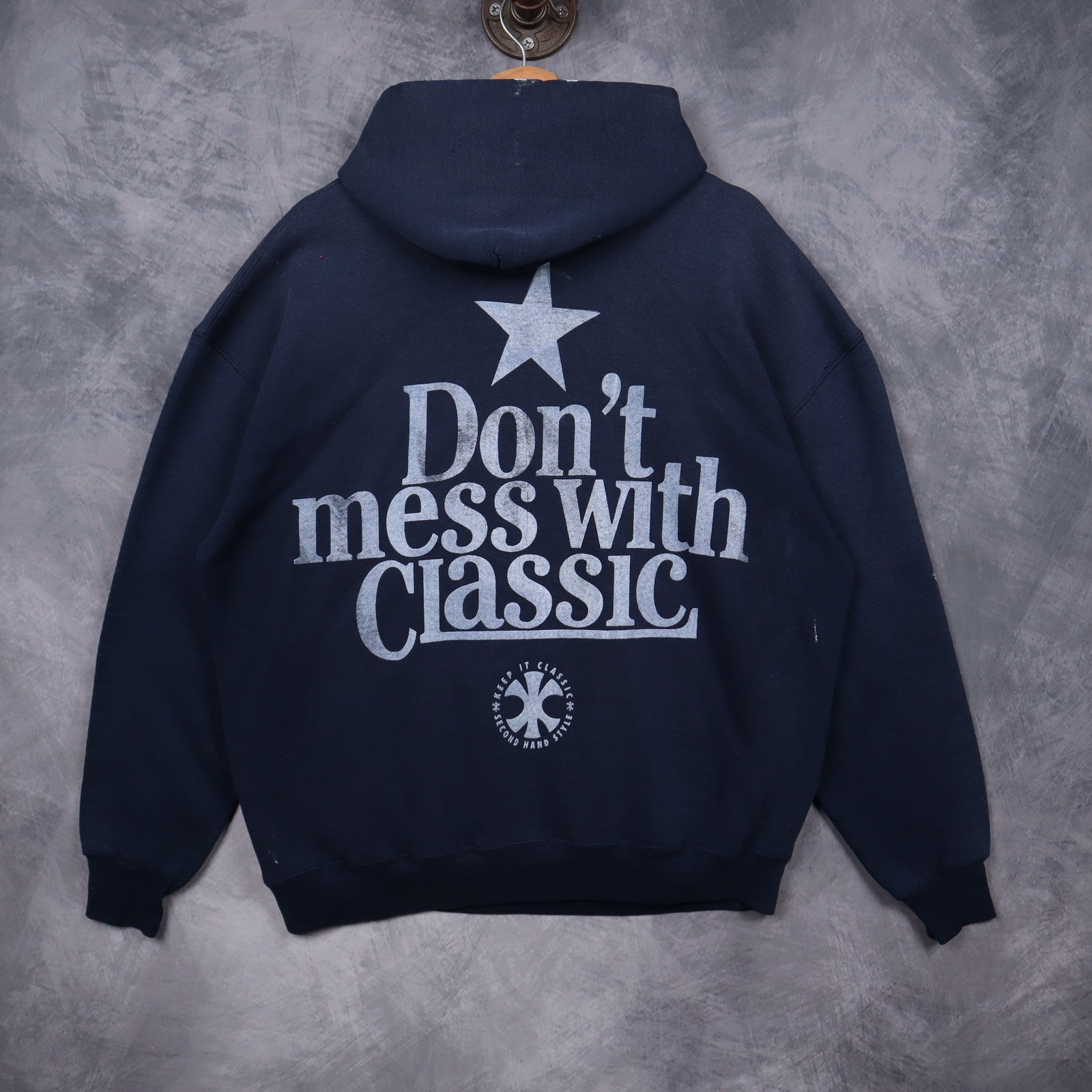 90s Navy Blue University of Texas Longhorns Hoodie 5672