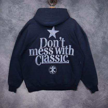 90s Navy Blue University of Texas Longhorns Hoodie 5672