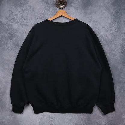 1993 Black Mighty Ducks Of Anaheim NHL Crewneck Sweatshirt 5104