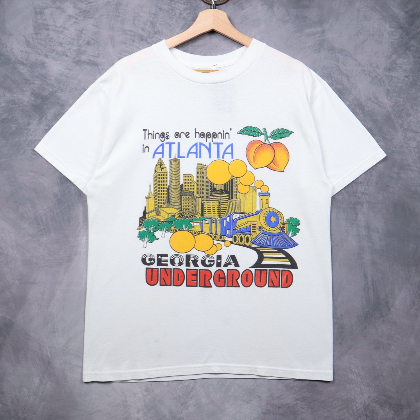 90s White Underground Atlanta Georgia Shirt 5603