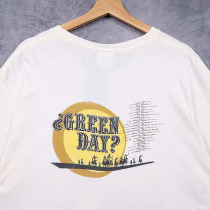 2001 White Green Day Warning Tour Shirt 4935