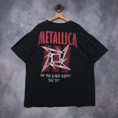 1997 Black Metallica On The Load Again Tour Shirt 4971