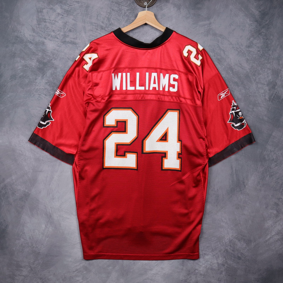 00s Red Tampa Bay Buccaneers Williams #24 Reebok Jersey 6562