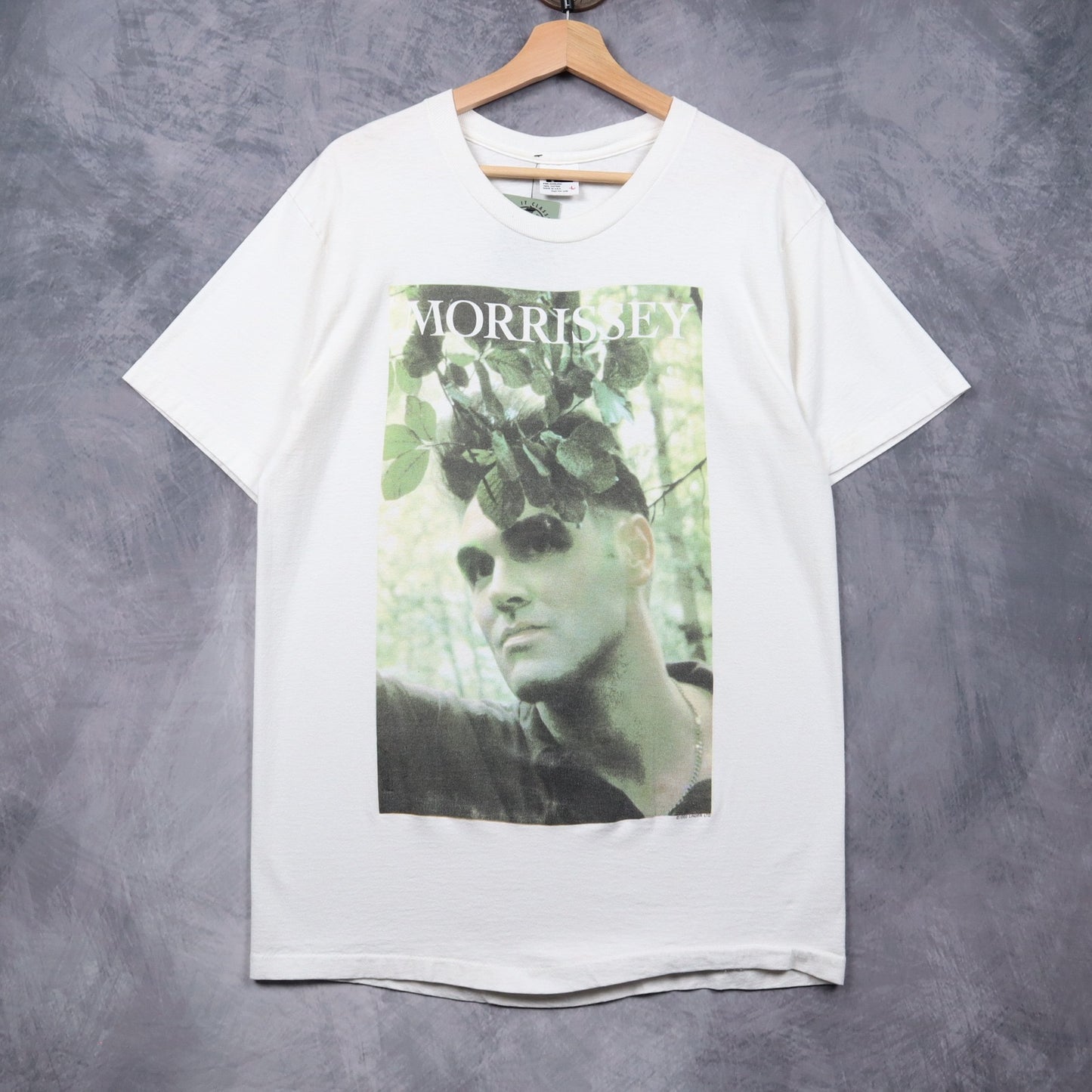 90s White Morrissey Portrait Shirt 4953