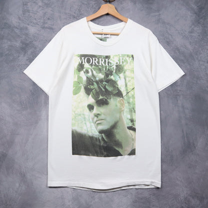 90s White Morrissey Portrait Shirt 4953