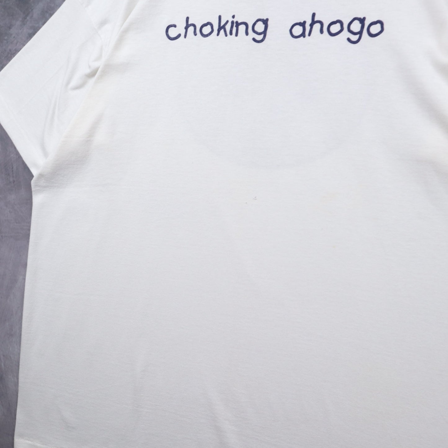 90s White Choking Ahogo Shirt 5334