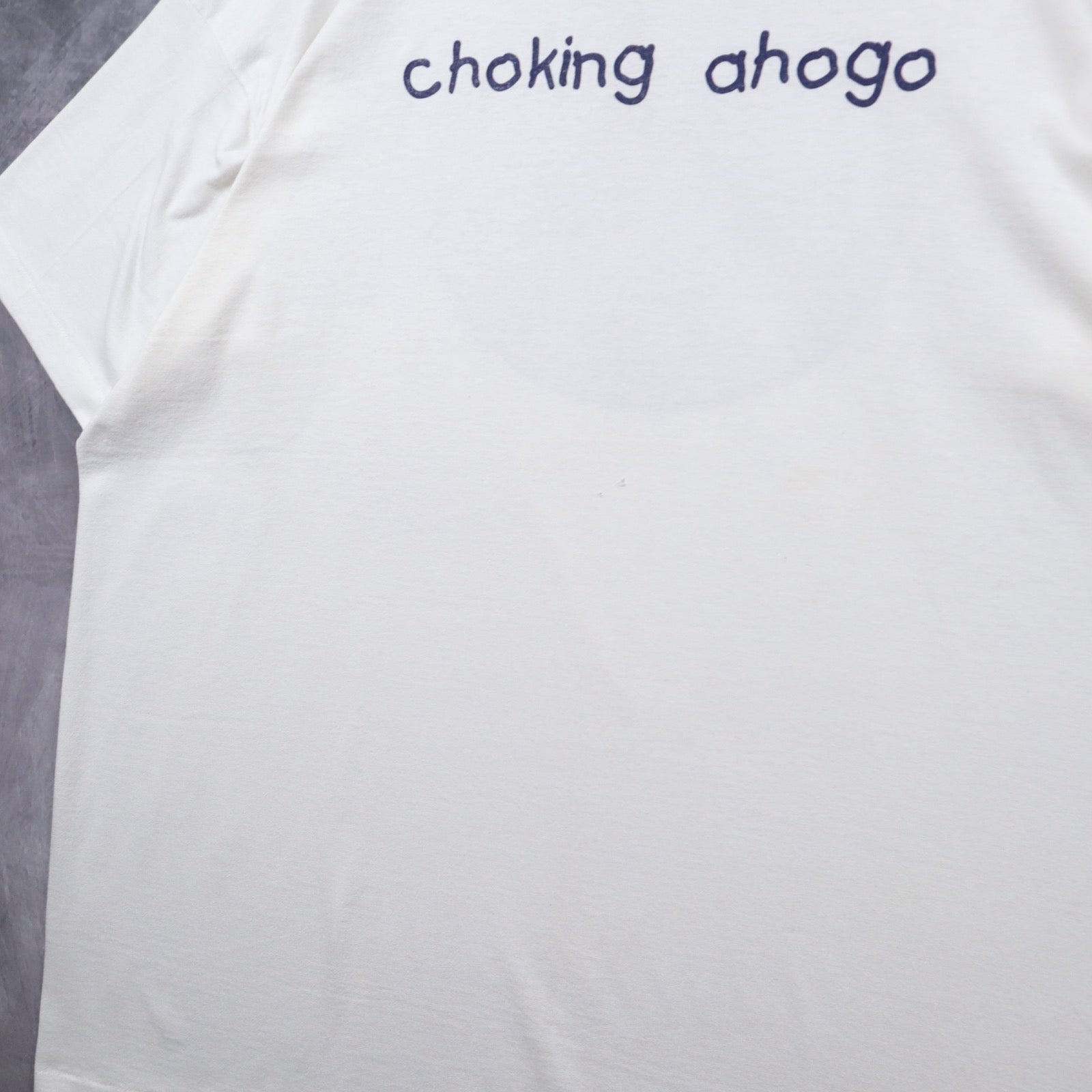 90s White Choking Ahogo Shirt 5334