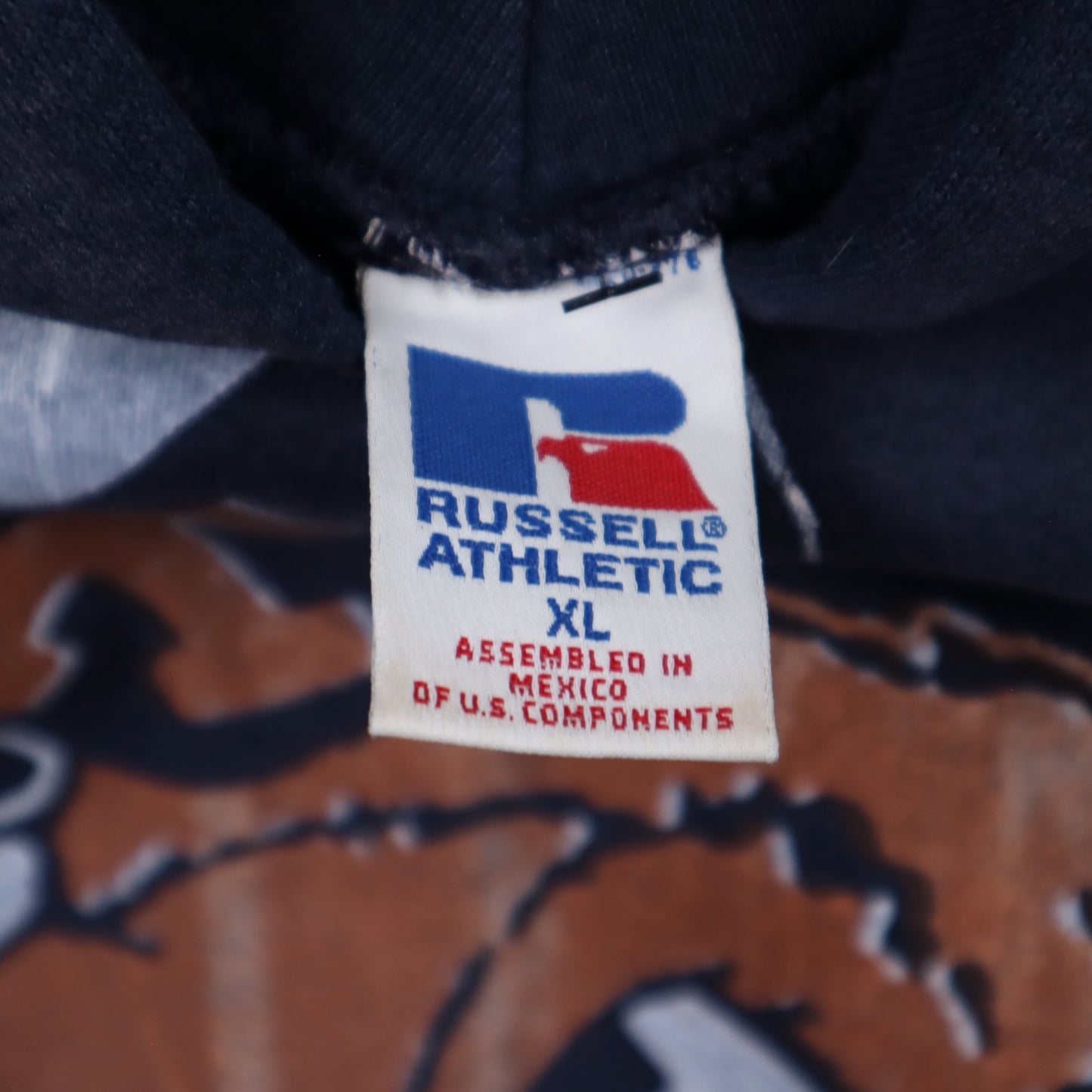90s Navy Blue University of Texas Longhorns Hoodie 5672