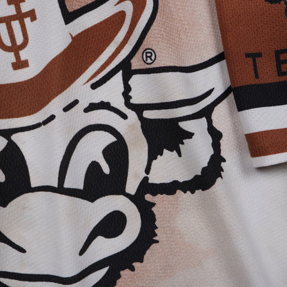 90s Orange Texas Longhorns All Over Print Jersey 5884