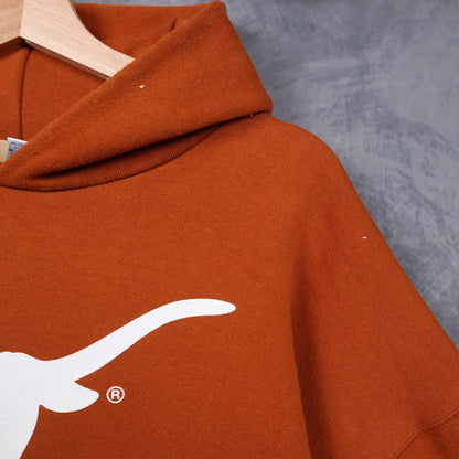 00s Burnt Orange Texas Longhorns Russell Athletic Hoodie 5633