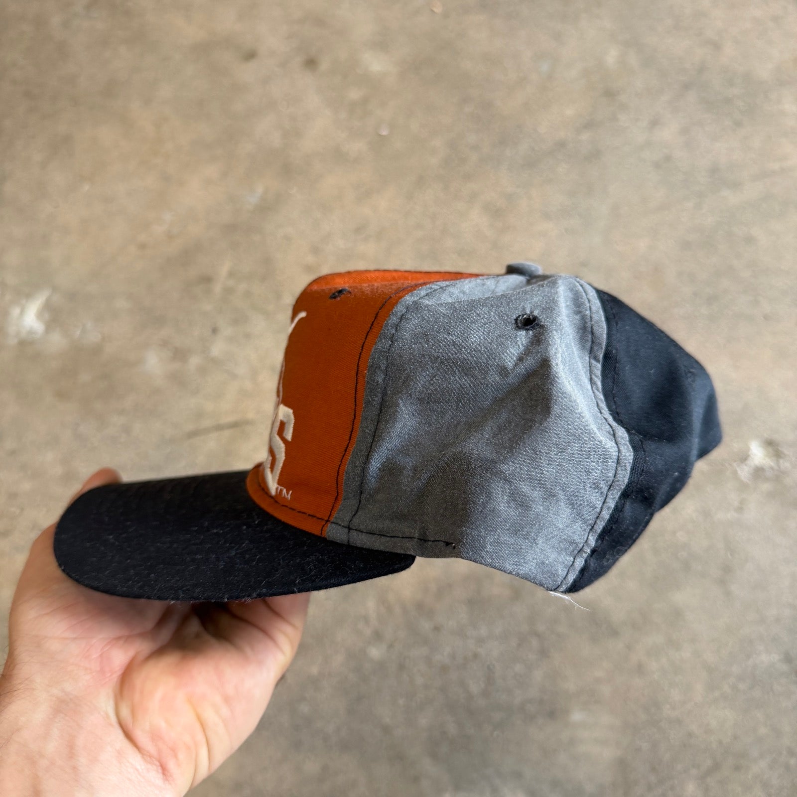 90s Orange Texas Longhorns Snapback Hat 5801