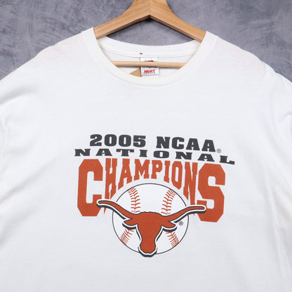 2005 White Texas Longhorns NCAA National Champions Shirt 5756