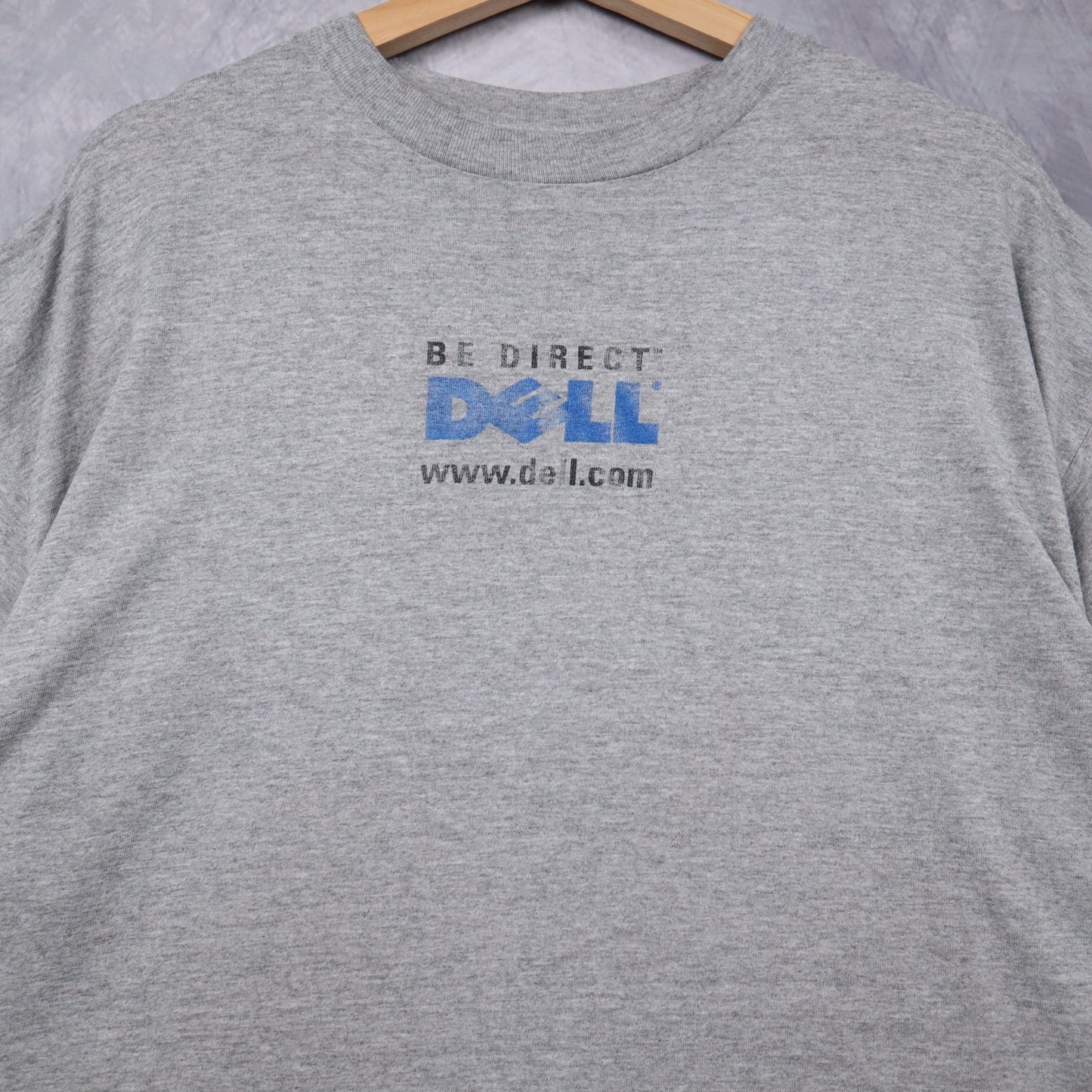 90s Gray Dell 'Be Direct' Promo Shirt 4673