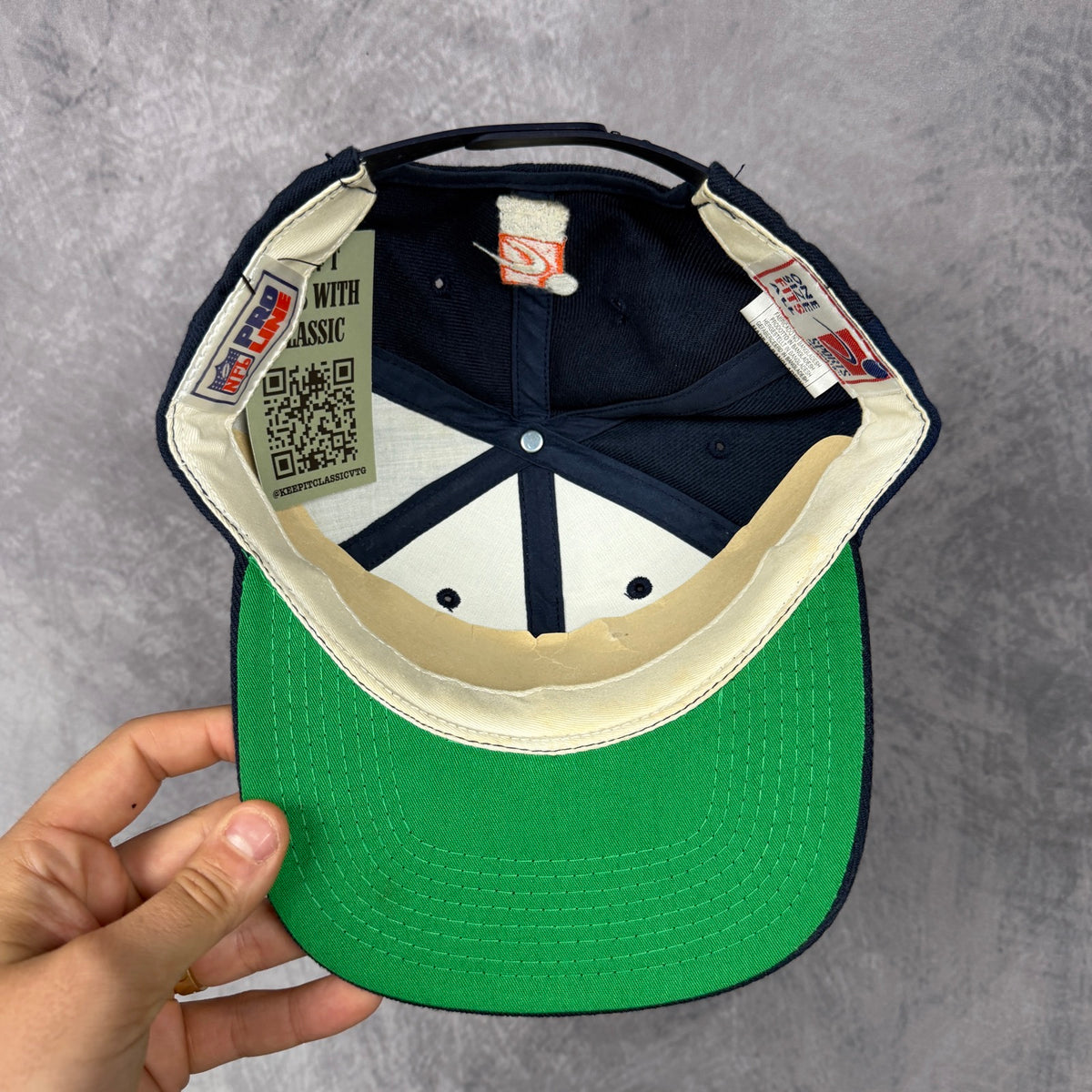 90s Navy Blue Denver Broncos Sports Specialties Hat 6837