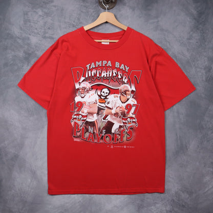 1997 Red Tampa Bay Buccaneers NFC Playoffs Shirt 6560