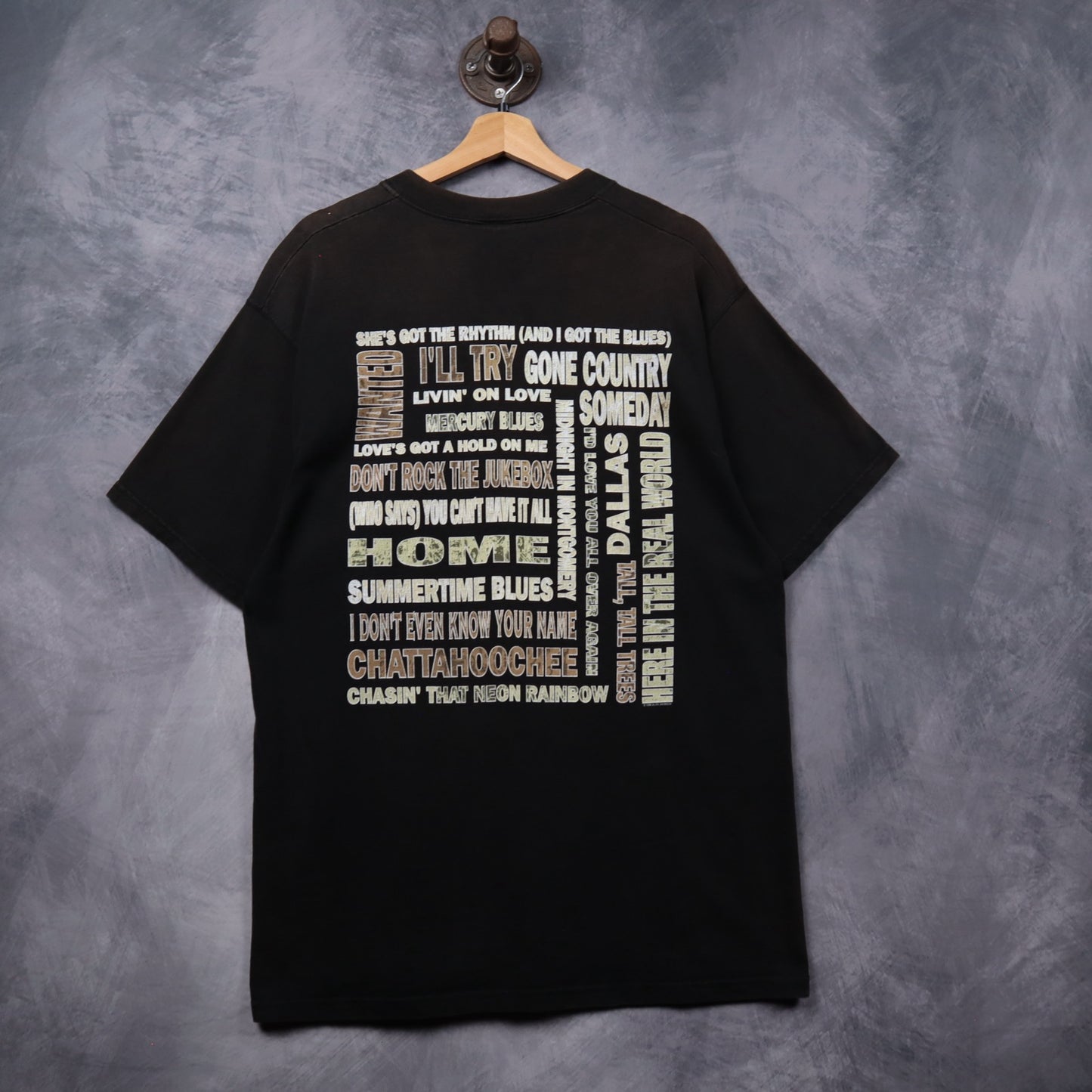 90s Black Alan Jackson Greatest Hits Shirt 5327