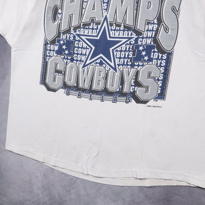 1996 White Dallas Cowboys NFC Champs Shirt 6699