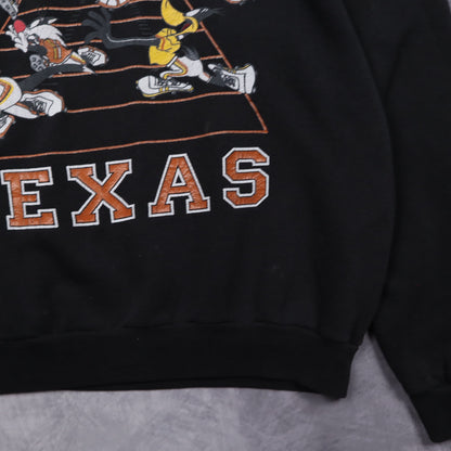 1996 Black Texas Longhorns Looney Tunes Crewneck Sweatshirt 5703