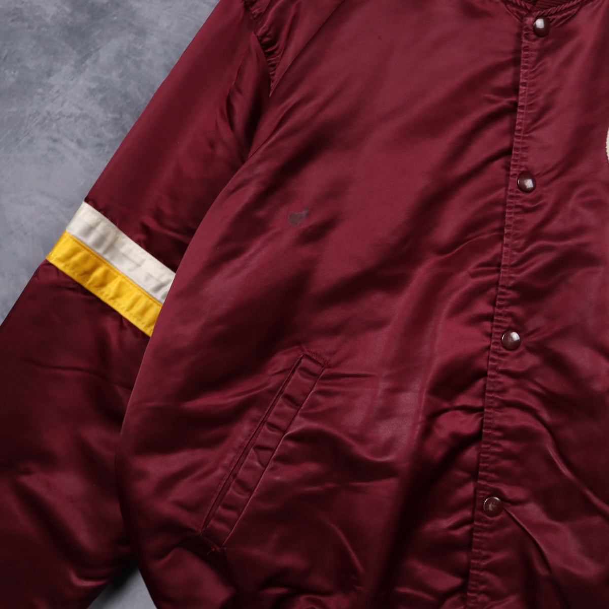 90s Red Washington Redskins Starter Satin Bomber Jacket 6506