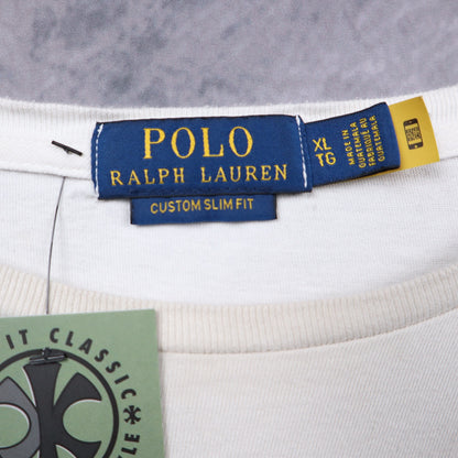 00s White Polo Ralph Lauren Surf Bear Shirt 5544